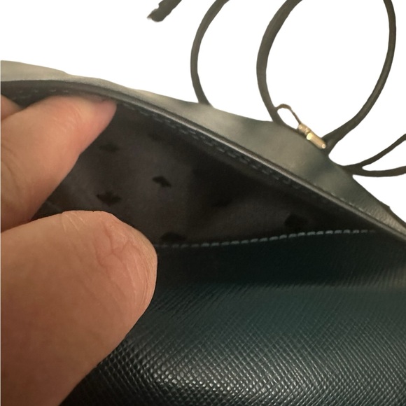 Kate spade staci square crossbody peacock sapphire White black UEC - Picture 8 of 12